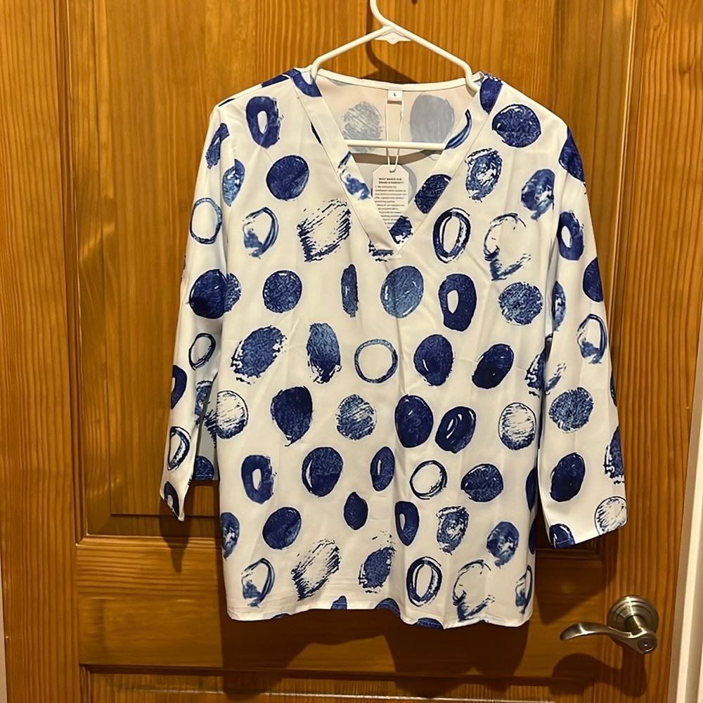 Ladies new silky blouse